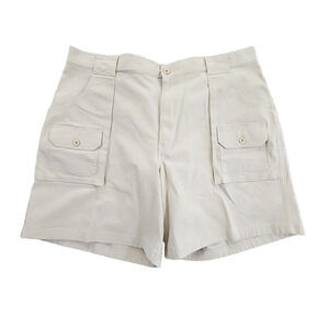 L.L. Bean Cargo Shorts Men’s 42 Cotton Spandex Stretch 7 Pockets OXY72 Beige